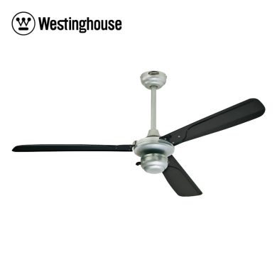 מאוורר תקרה ווסטינגהאוס מוונטיין גייל שחור/כסוף עם שלט לפרגולה 52 אינץ'