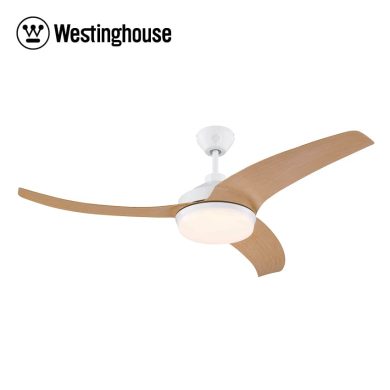 מאוורר תקרה ווסטינגהאוס ולריה לבן/עץ 52 אינץ'