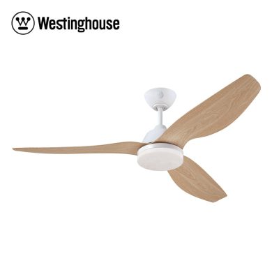 מאוורר תקרה ווסטינגהאוס מגנוליה לבן/עץ 52 אינץ'
