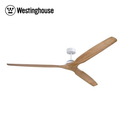 מאוורר תקרה ווסטינגהאוס DENVER לבן/עץ לחללים גדולים