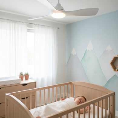 מאוורר תקרה בחדר תינוקות