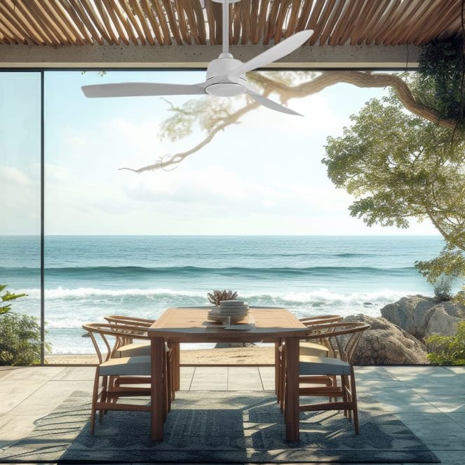 מאוורר תקרה ווסטינגהאוס SPRING לפרגולה בצבע לבן