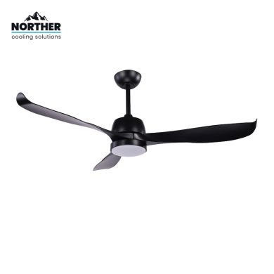 מאוורר תקרה נורטר אטלנטה 56 אינץ' בצבע שחור