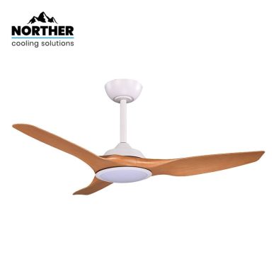 מאוורר תקרה 46" SUPERIORE בצבע לבן/עץ טיק