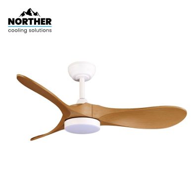 מאוורר תקרה YORK לבן/עץ 42 אינץ'