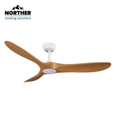 מאוורר תקרה YORK לבן/עץ 52 אינץ'